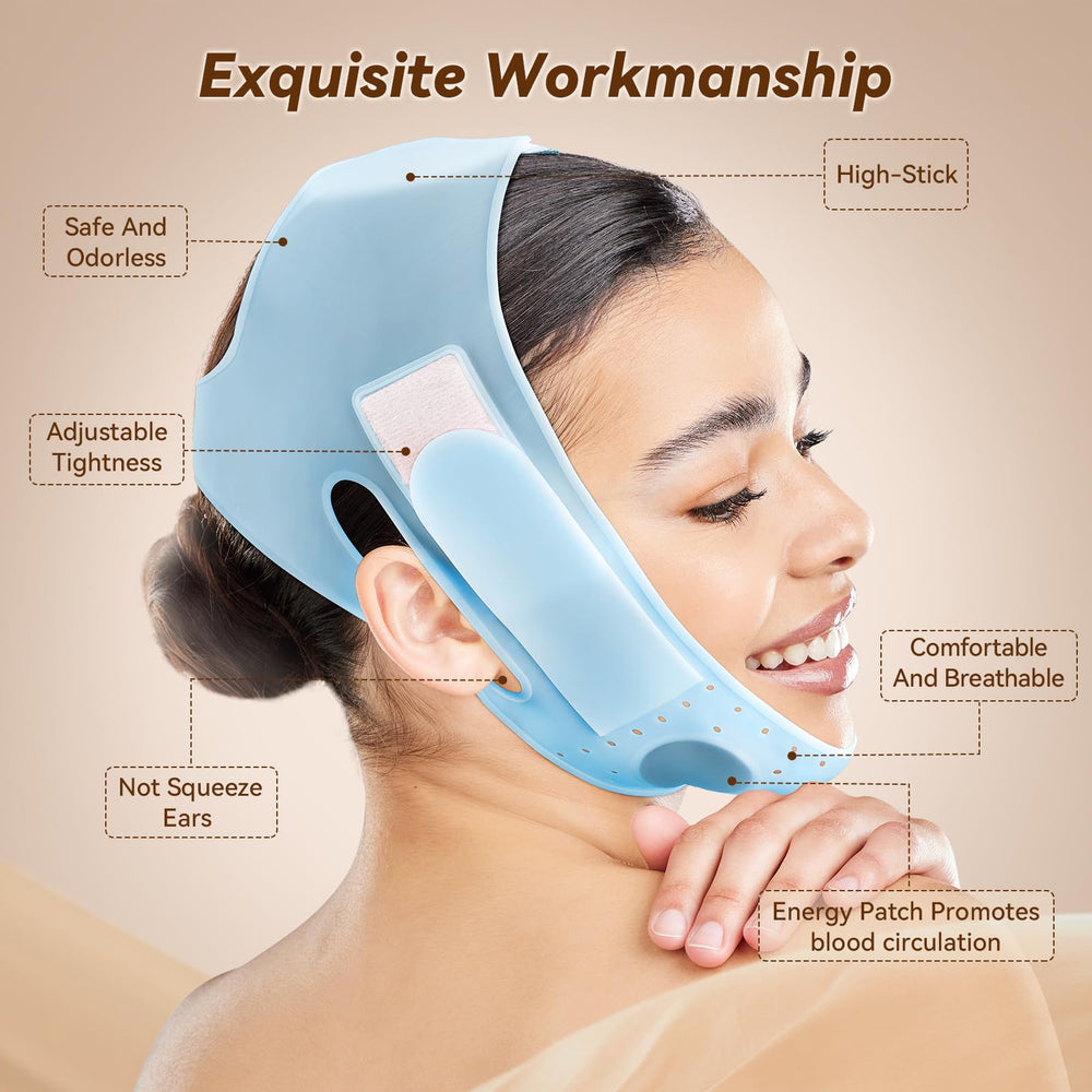 JUSRON V-Line Mask unboxing highlights compact design for travel.