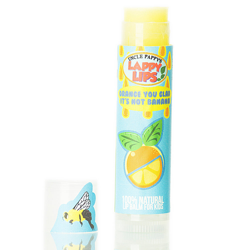 Just Bee Lappy Lips Bubble Num highlights playful design and kid-friendly lip care.