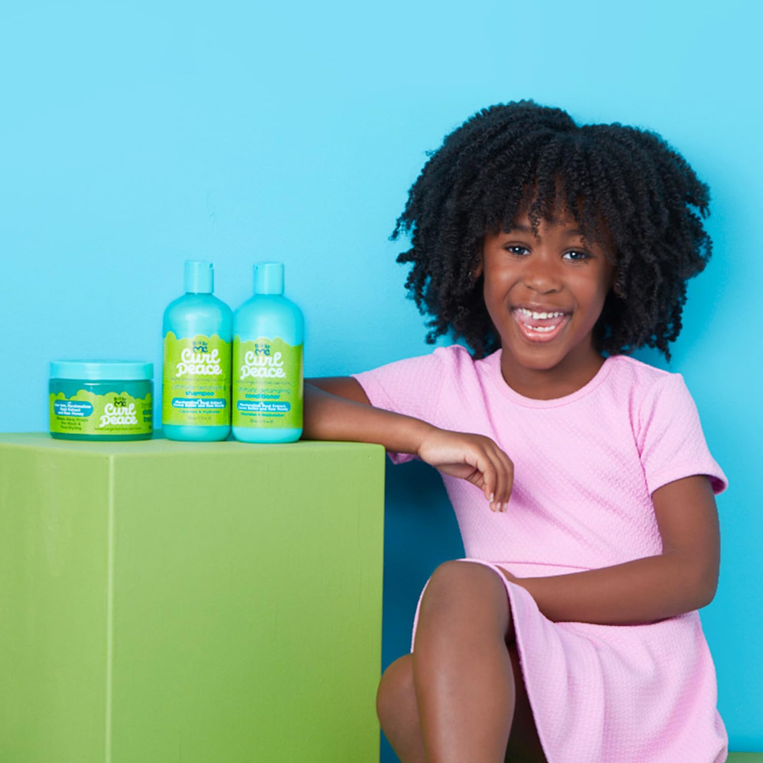 Just For Me Curl Peace 3-pack display ready for coordinated routines.