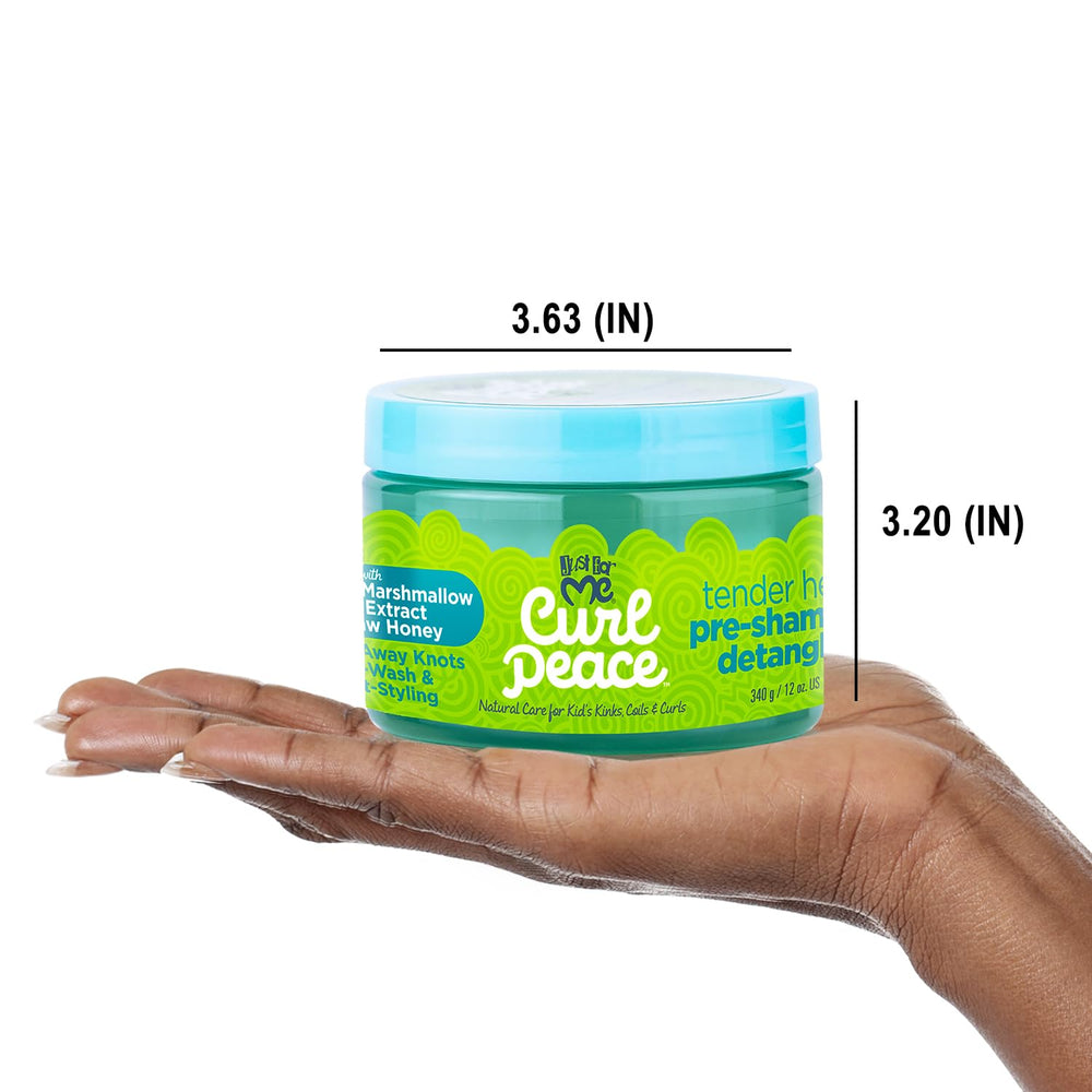 Just For Me Curl Peace detangler is kid-friendly for family wash days.