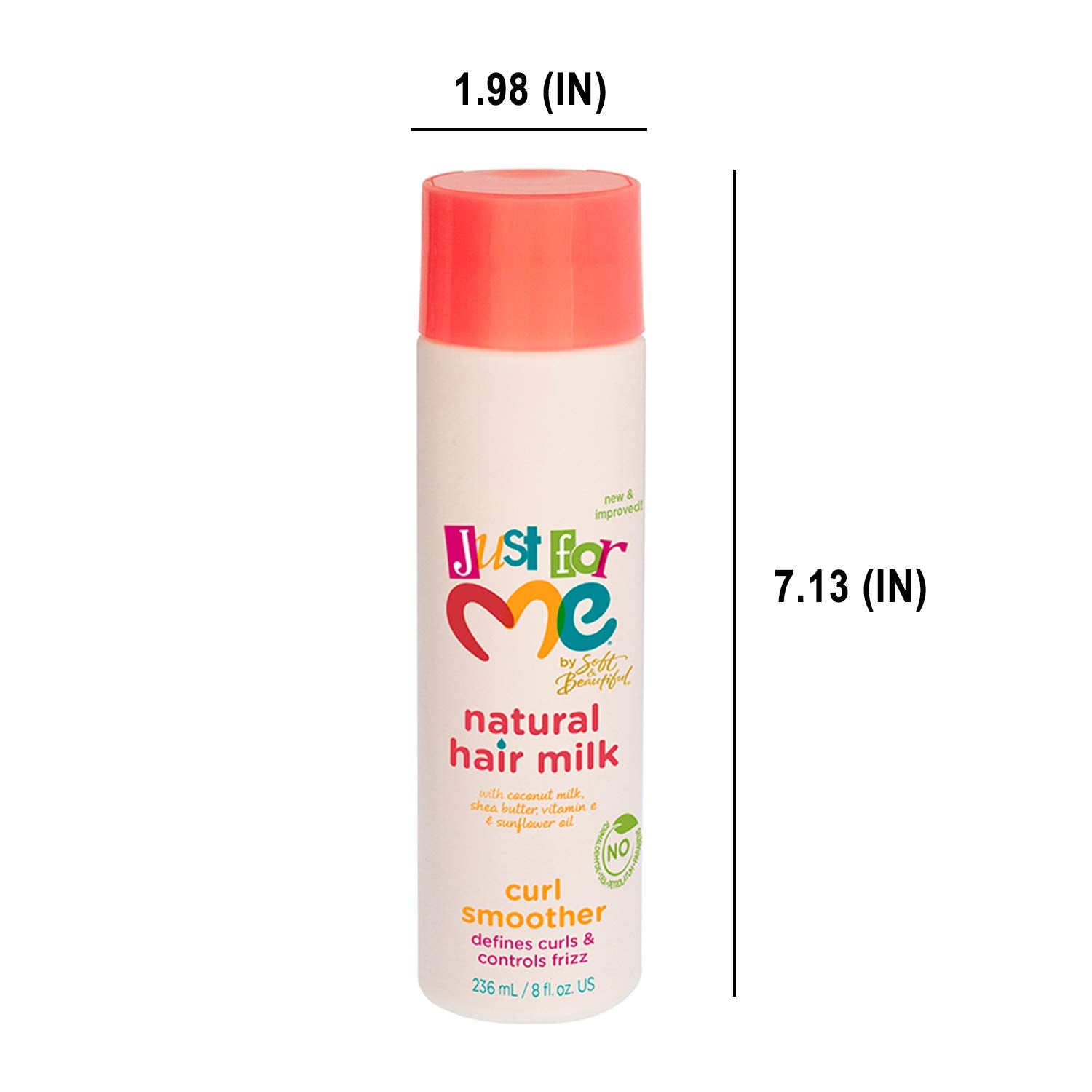 Just For Me curl smoother damp hair application demonstrates even distribution and defined curl formation.