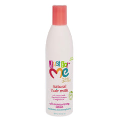 Just For Me Natural Hair Milk Lotion, envase práctico para hidratación diaria del cabello.
