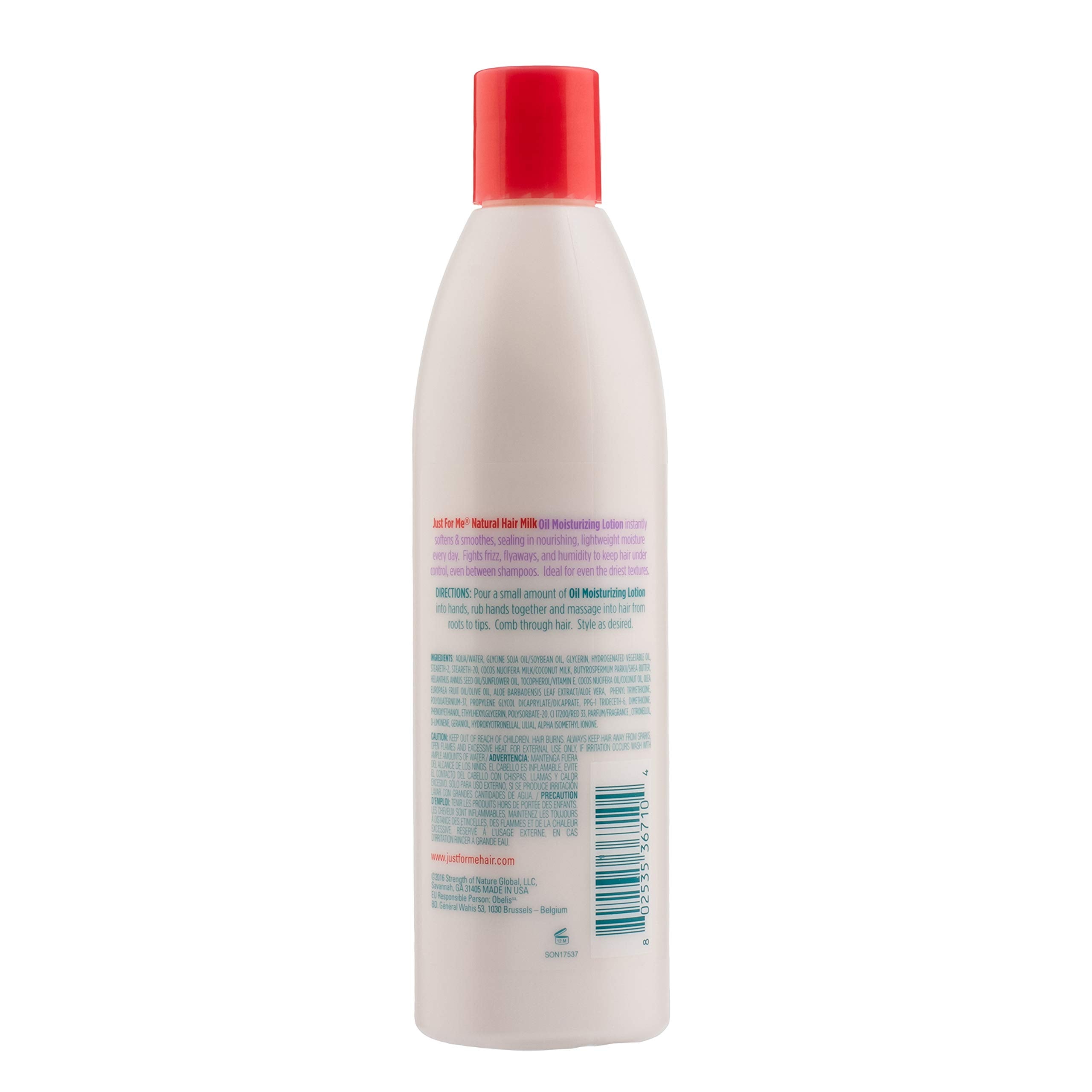 Just For Me Natural Hair Milk Lotion, textura ligera para peinar sin pesadez.