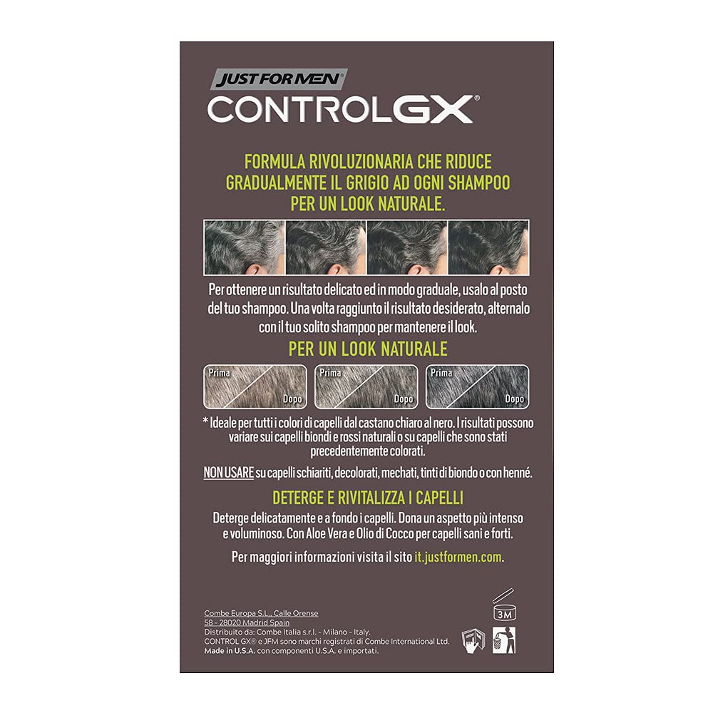 Just for Men Control GX application with comb-in applicator for precise color.