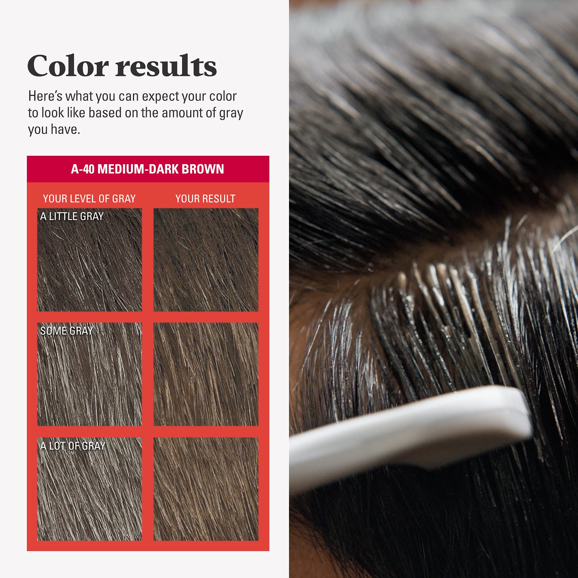 Just For Men Easy Comb-In Color packaging box showing 3-tube pack.