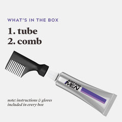 Just for Men Touch of Gray applicator tool for precise color application.
