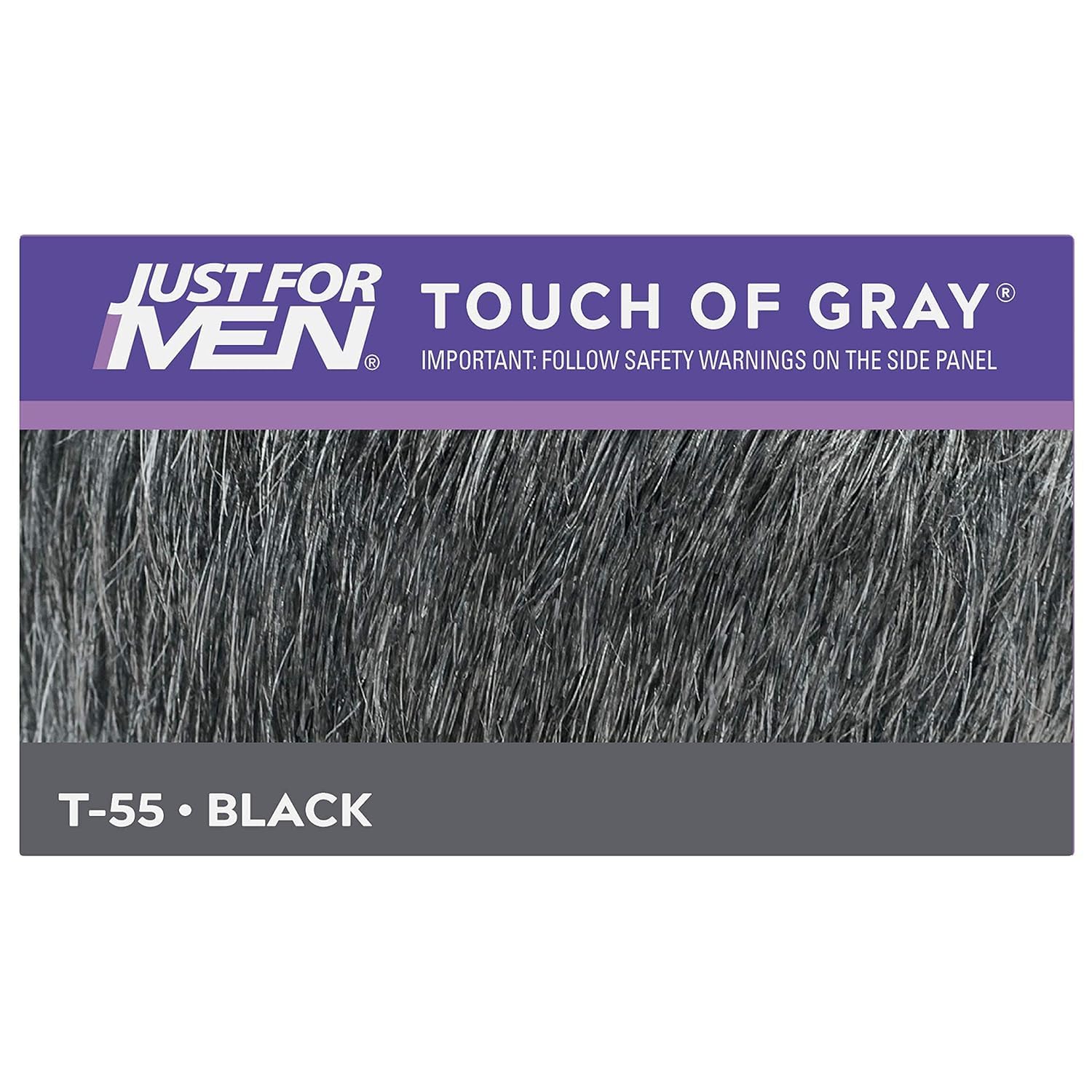 Just for Men Touch of Gray rinse bottle for lasting tone.