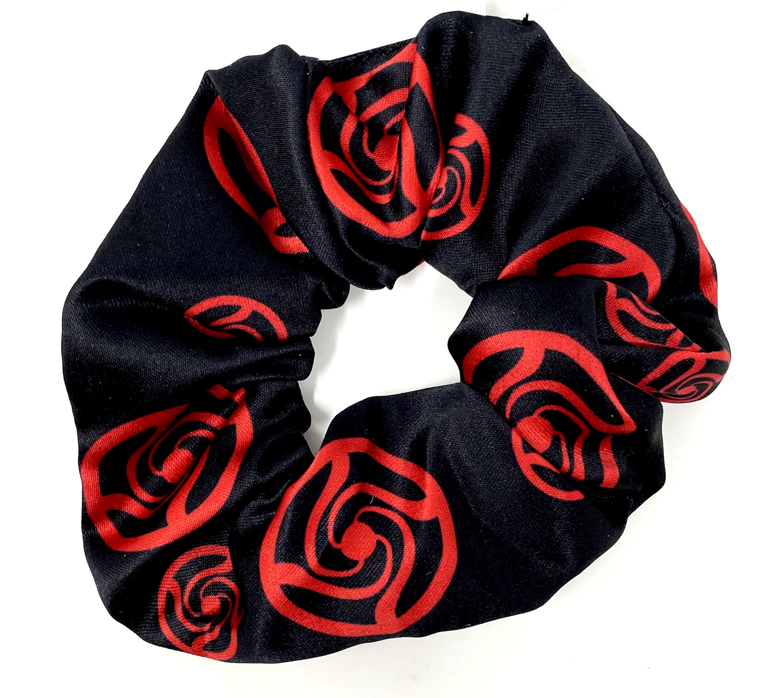 JUST FUNKY Jujutsu Kaisen logo scrunchie as chic fashion accessory for daily looks.