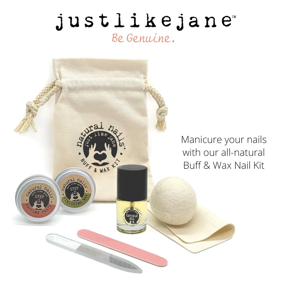 Just Like Jane natural nails kit ready for a gentle routine
