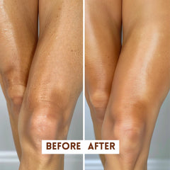 Just Nutritive Anti-Aging Body Treatment being applied on arm shows pore-refining potential