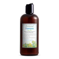 Just Nutritive gray hair shampoo bottle showcasing color-safe formula for salon-like care.