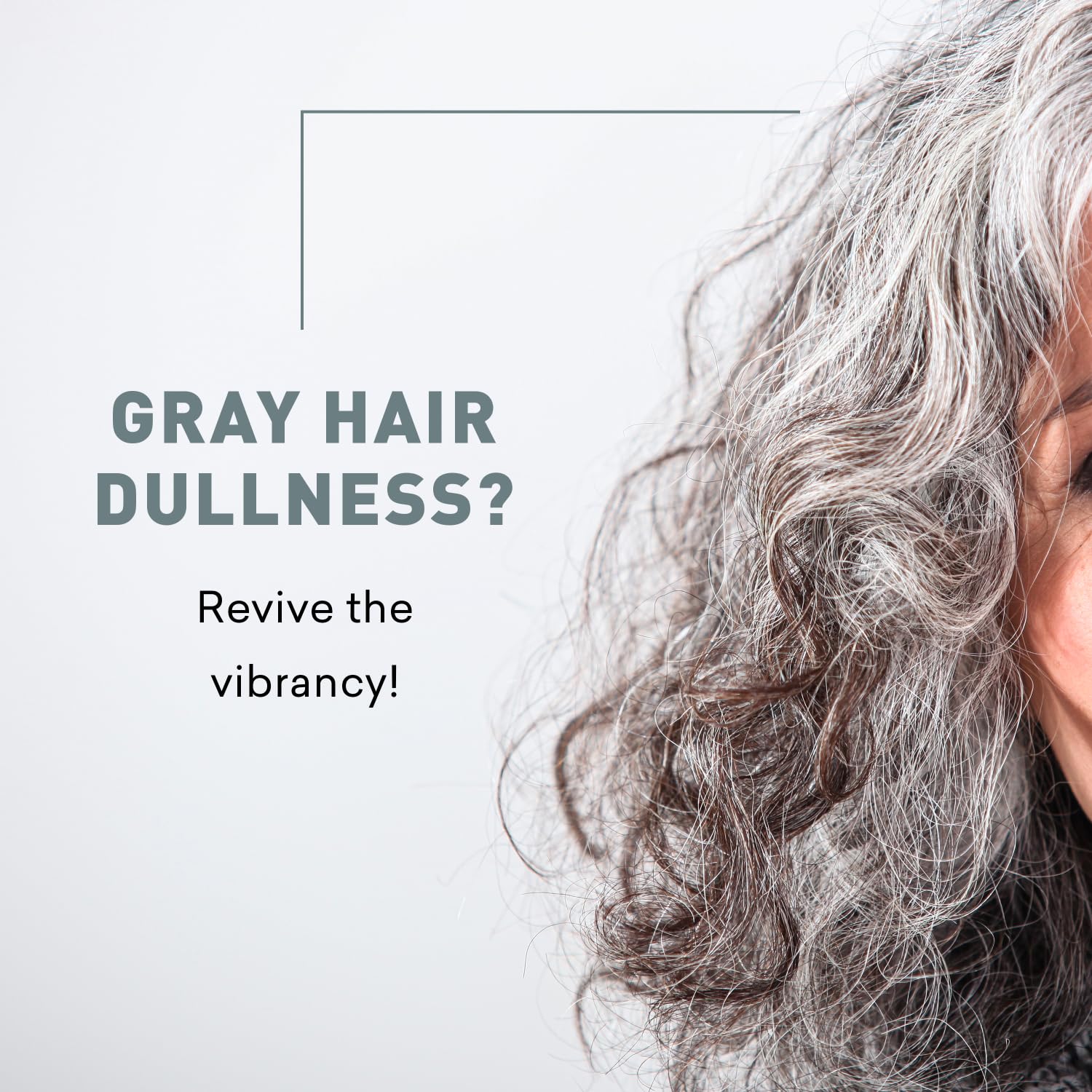 Just Nutritive gray hair shampoo lather close-up showing cleansing action that helps reduce brassiness.