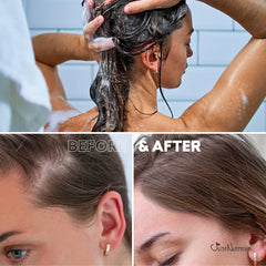 Just Nutritive Hair Loss Shampoo lather closeup highlights cleansing action that supports healthy follicles.