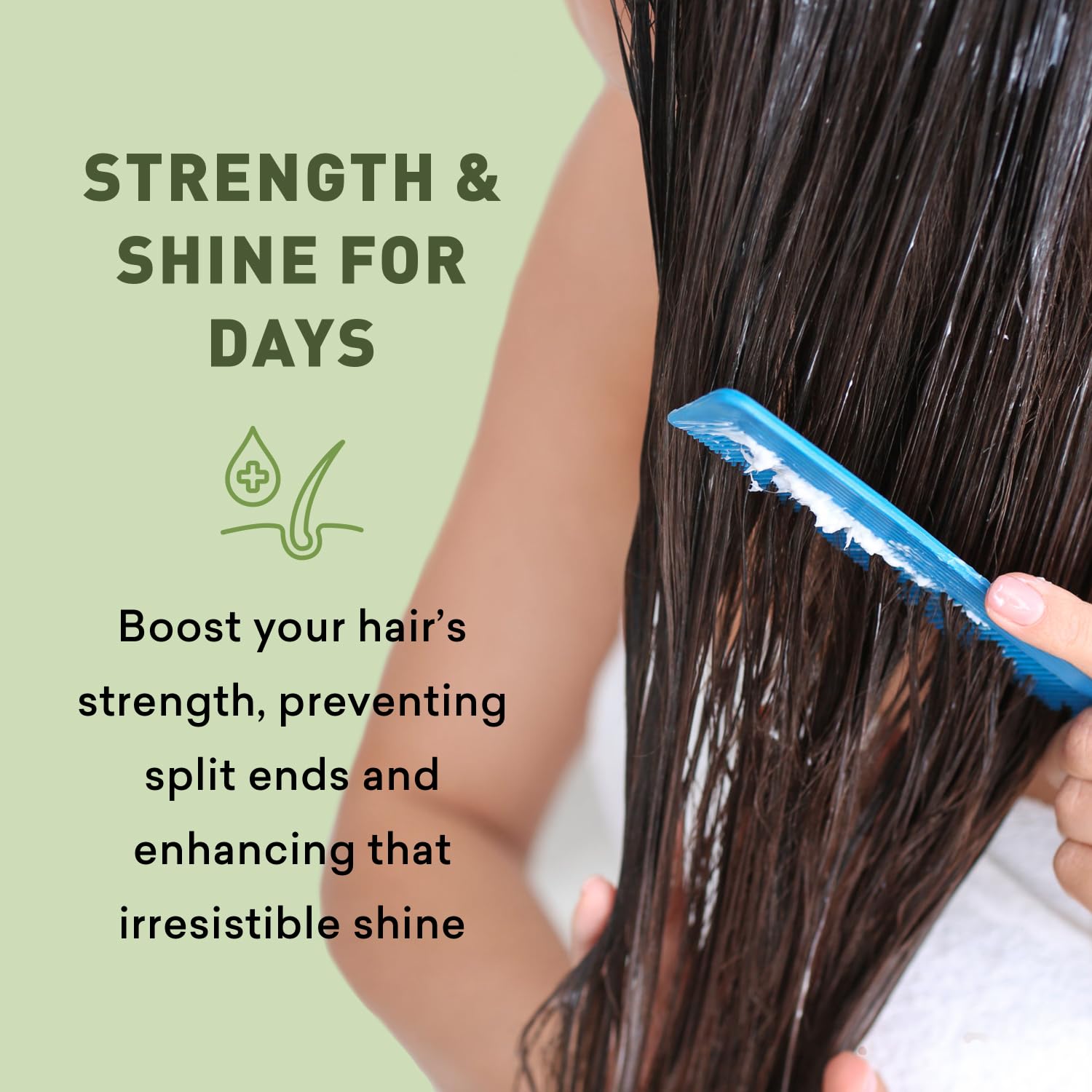 Just Nutritive Leave-In Conditioner boosts shine and strength in hair