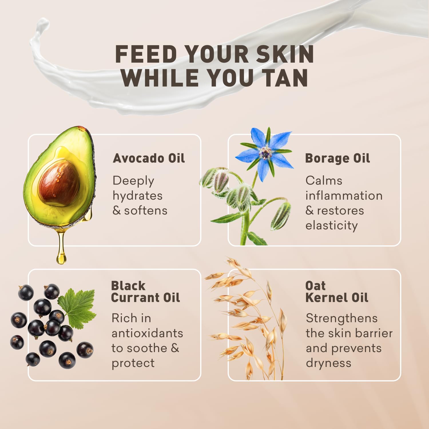 Just Nutritive Sunless Tanning Lotion Dark Tones handmade in the USA and cruelty-free.