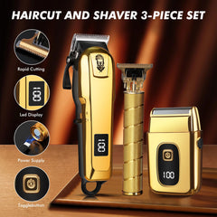 Justnard hair clippers side view, comfortable grip and precise control.