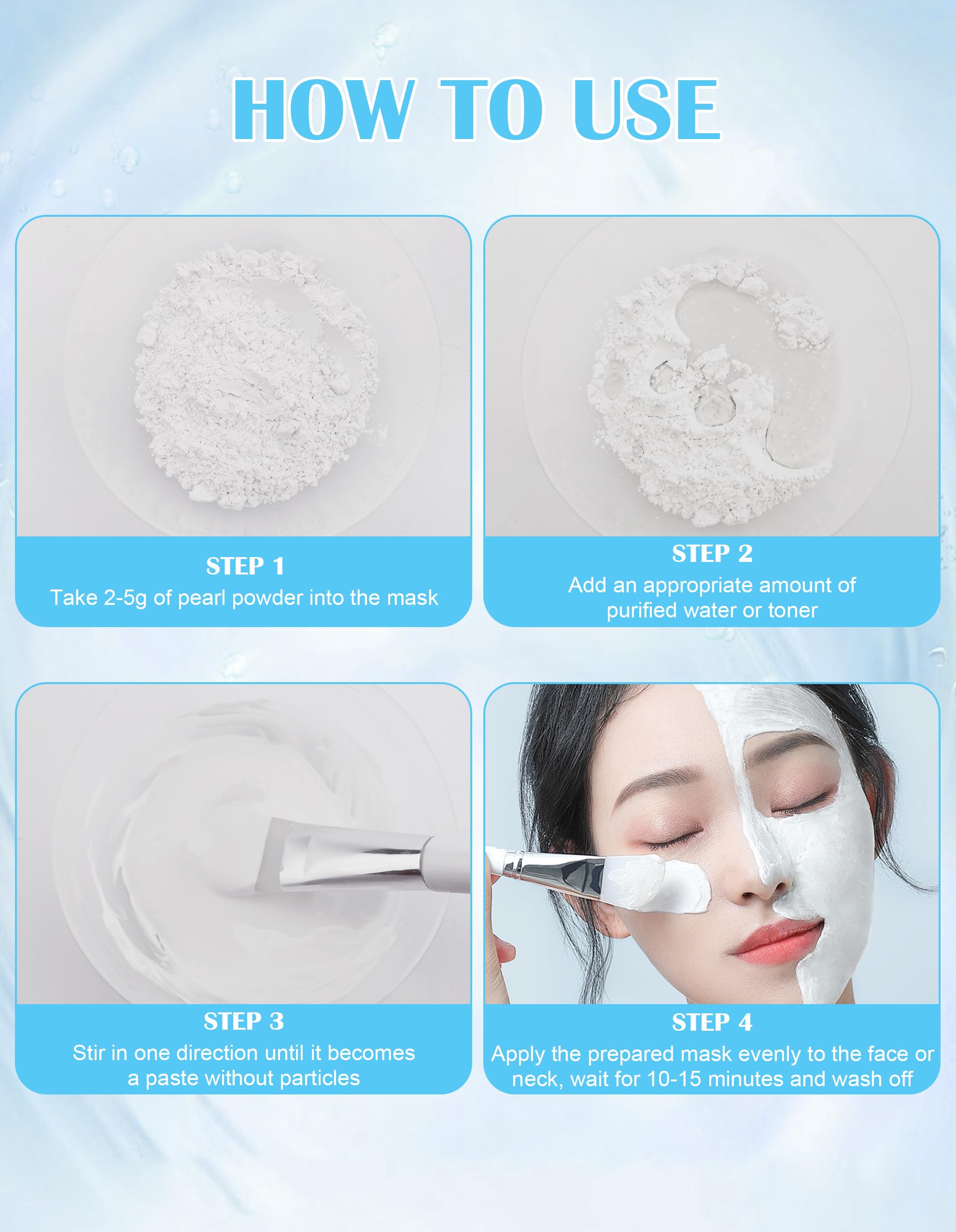 Jutqut pearl powder ingredients highlight amino acids and minerals