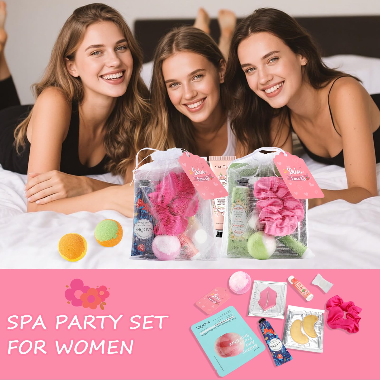 Jutqut spa party hand cream nourishes hands between activities.