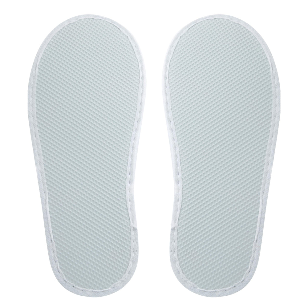Juvale hotel or spa setting with disposable slippers in use