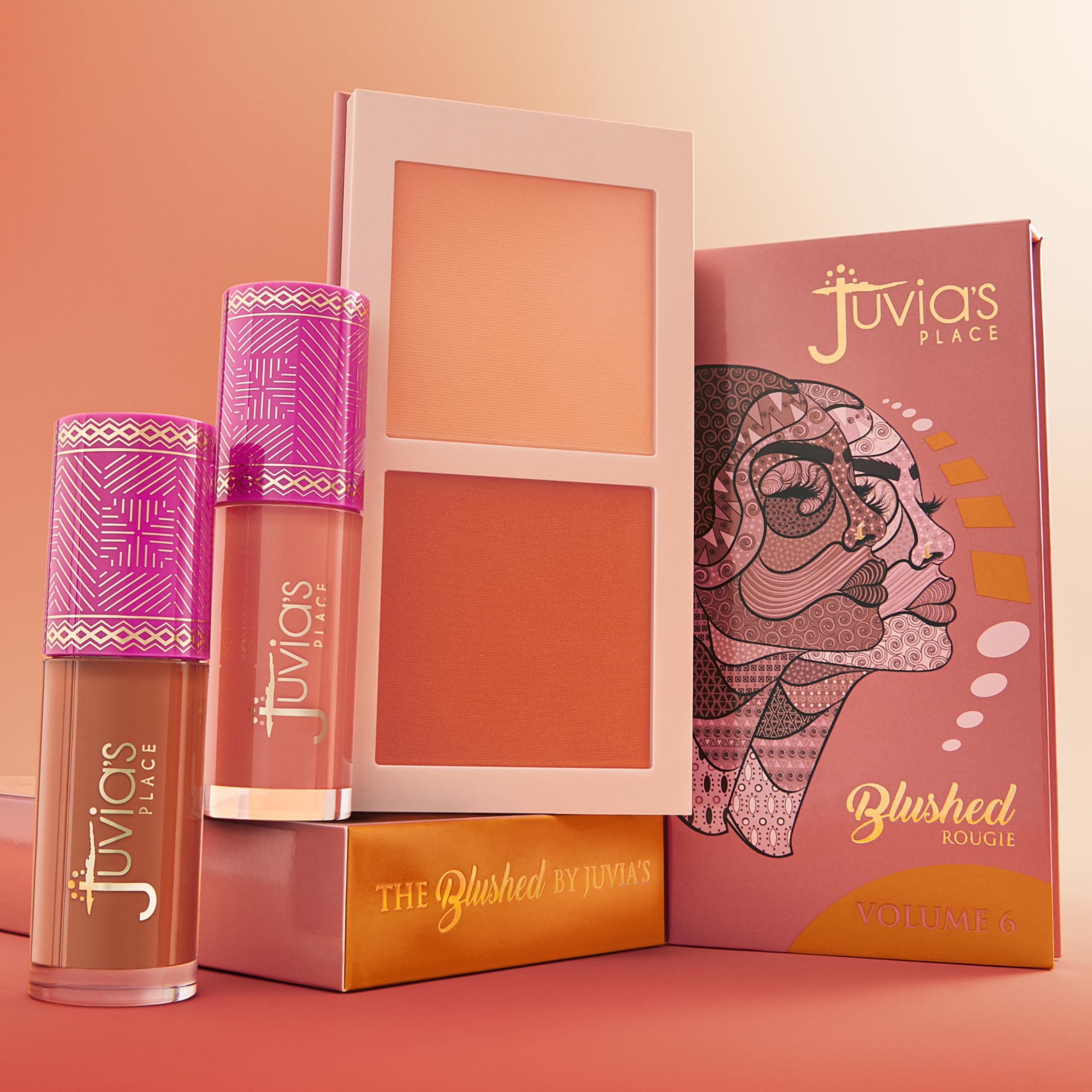Juvia's Place Blushed Duo Volume6 natural-flush option for all skin tones.