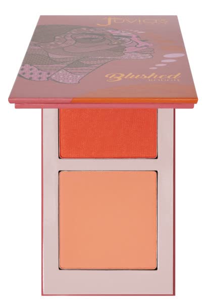 Juvia's Place Blushed Duo Volume6 palette closeup showing two complementary shades for radiant cheeks.