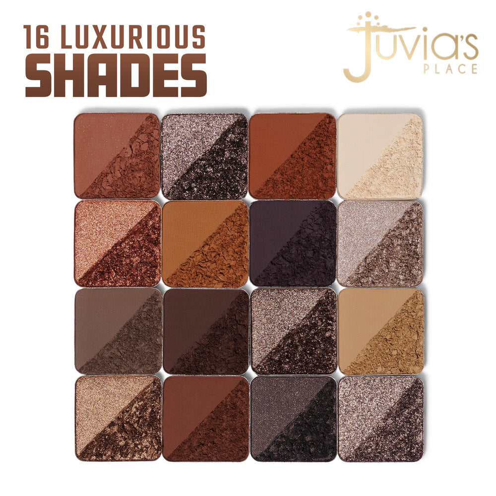 Juvia's Place Coffee Shop palette tan shade highlighted for soft daytime looks.