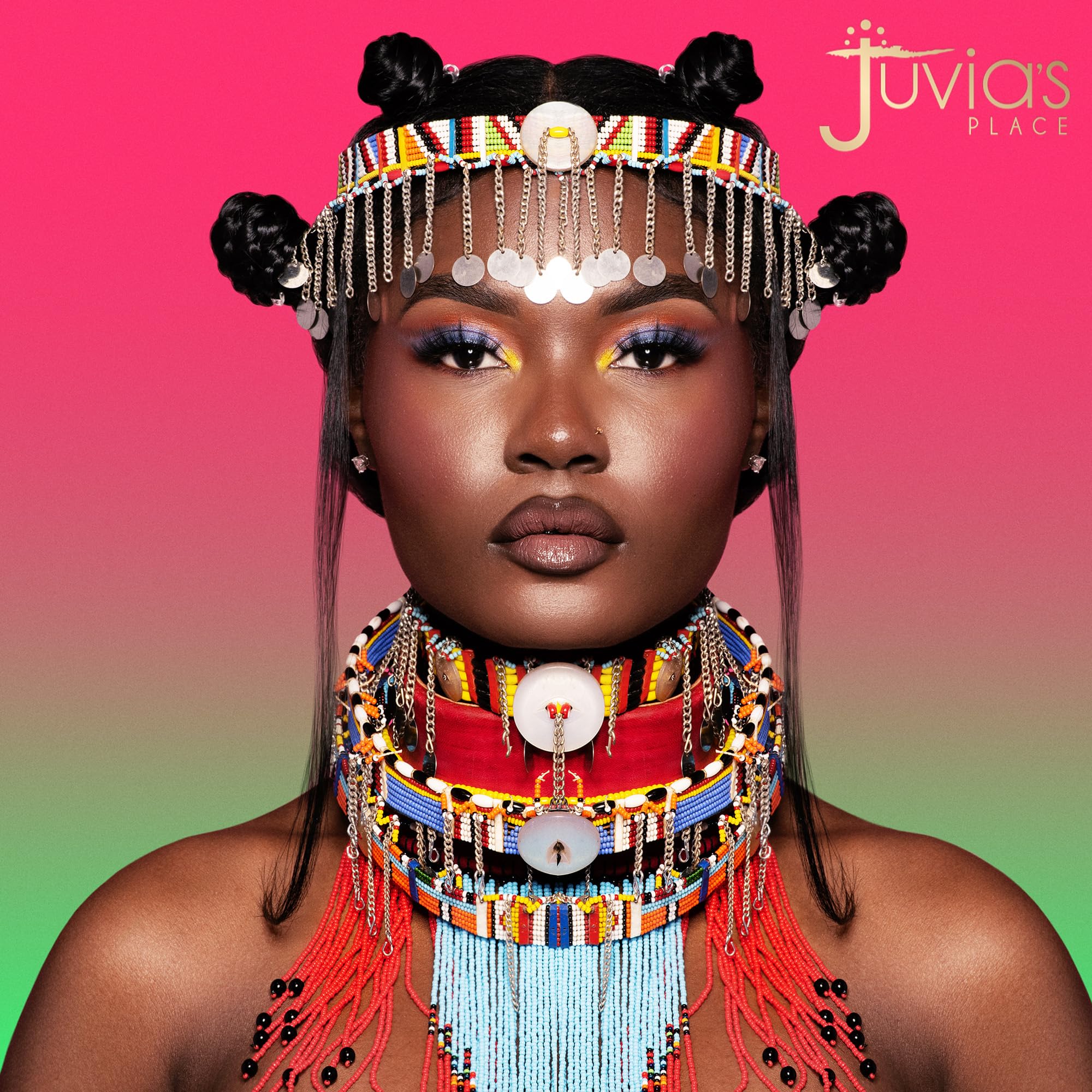 Juvia's Place Culture 2 palette application brush demonstrates precise shade placement.