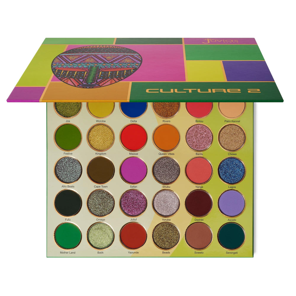 Juvia's Place Culture 2 palette swatches show rich color payoff for bold daytime and evening looks.