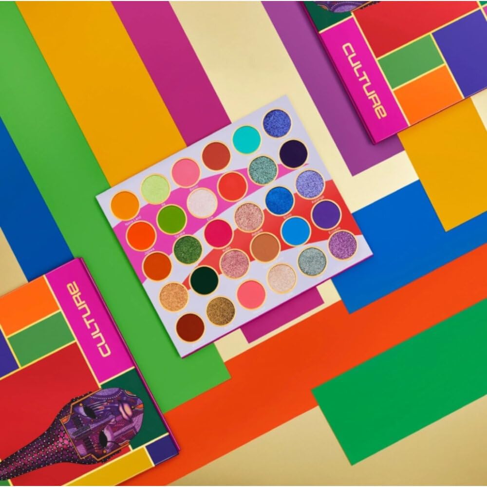 Juvia's Place Palette Culture chromatic glitter shades sparkle with dimensional shine