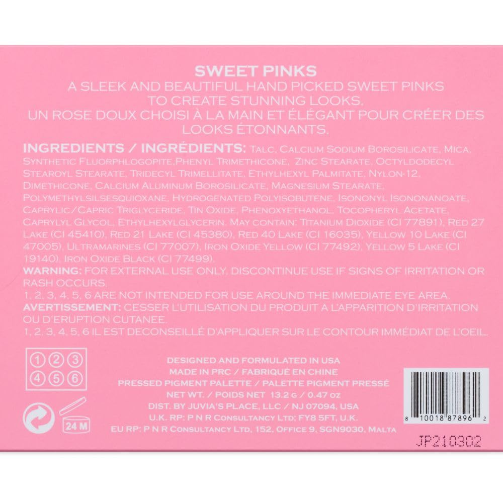 Juvia's Place The Sweet Pinks brush application image hints quick versatile looks.