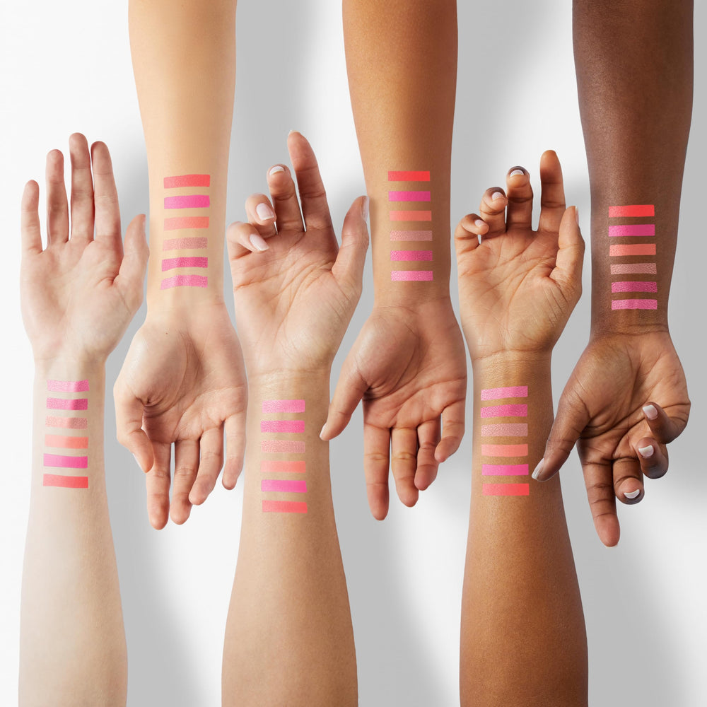 Juvia's Place The Sweet Pinks shimmering shades showcase a luminous glow.