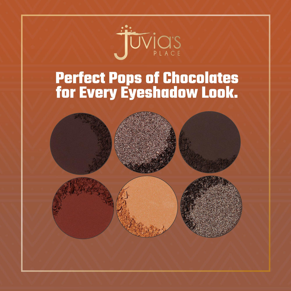 Juvia's Place The Chocolates applying with brush highlights smooth blending and color payoff.