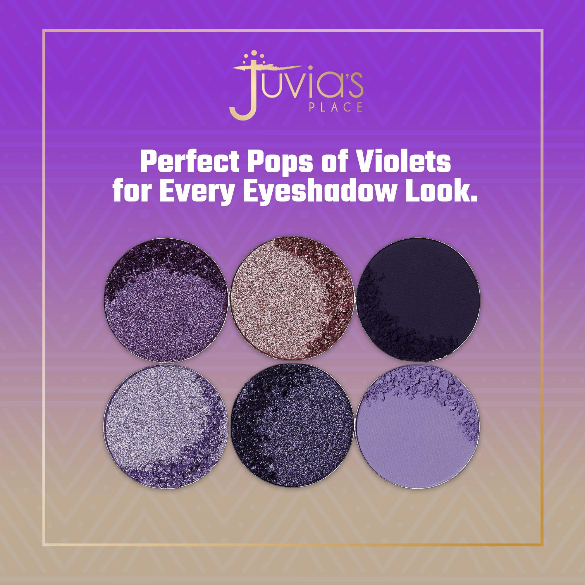 Juvia's Place The Violets shimmer shades create luminous eyes with easy blending.