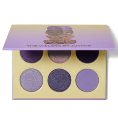 Juvia's Place The Violets palette swatches show rich mattes and shimmers for vibrant looks.