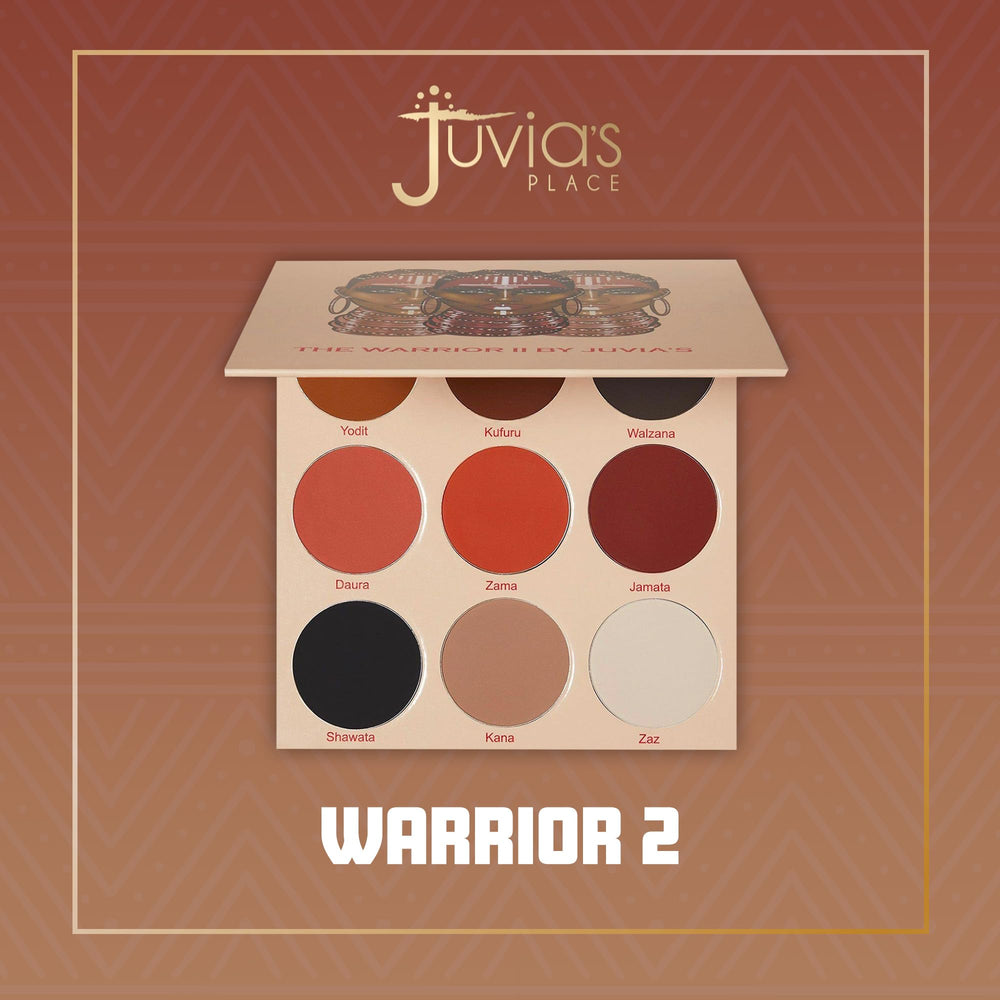 Juvia's Place Warrior 2 palette metallics and glitters provide high-impact lids.