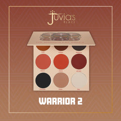 Juvia's Place Warrior 2 palette metallics and glitters provide high-impact lids.