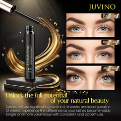 Juvino eyelash serum applicator brush—easy, precise nightly application for enhanced lash care.