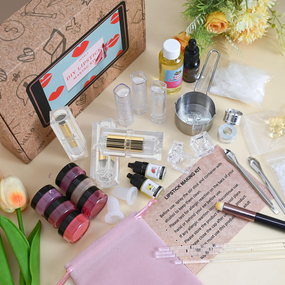 JUYRLE lipstick molds and tools in action for precise, even results