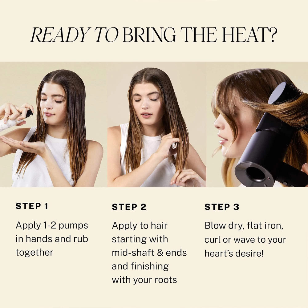 JVN Complete Blowout Milk blow-dry session showcases frizz control and smooth finish.