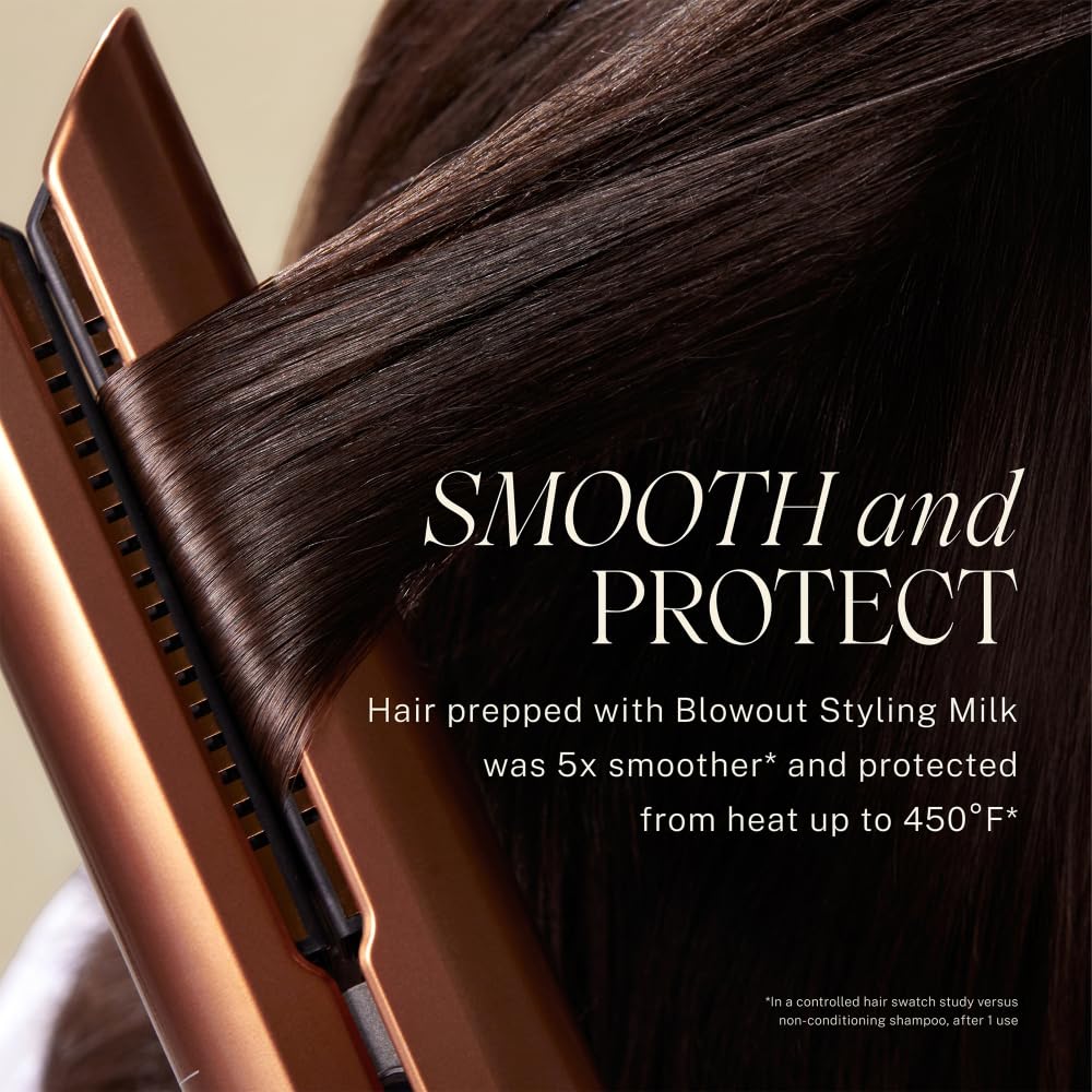 JVN Complete Blowout Styling Milk frizz-control performance in humid days.
