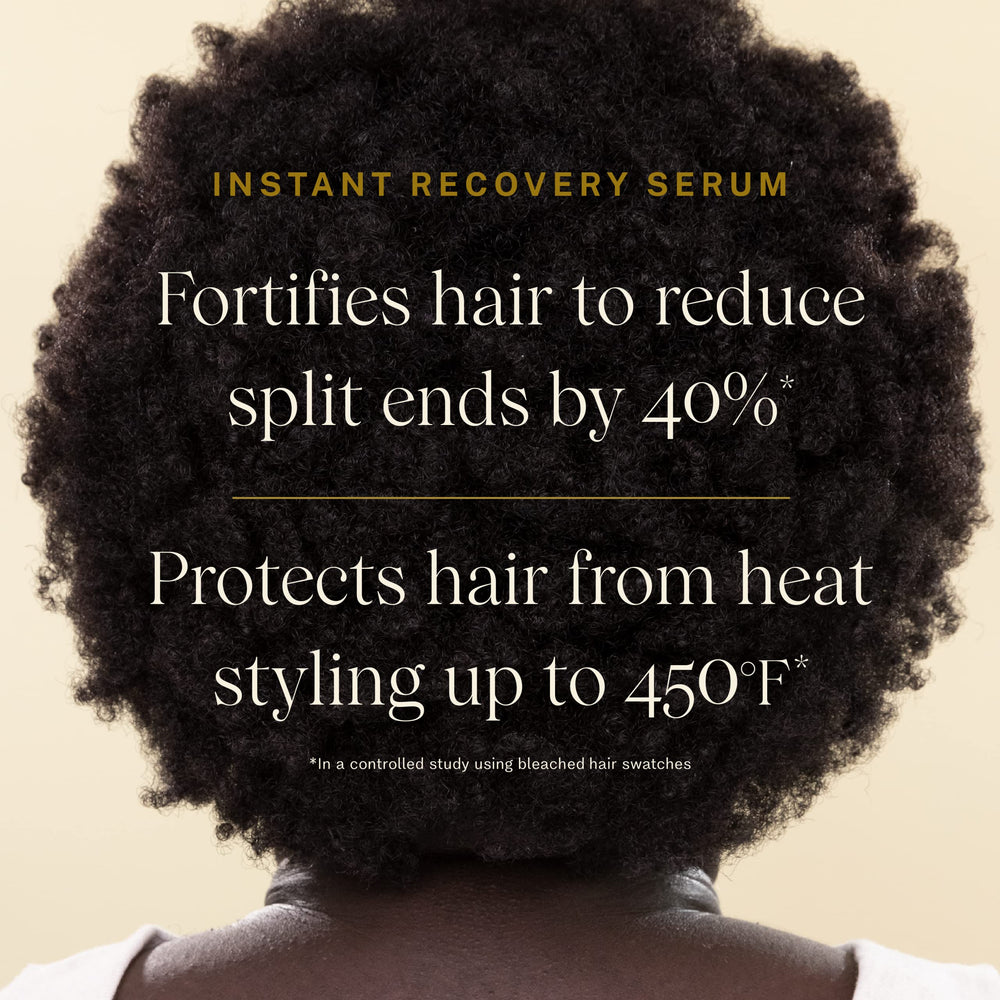 JVN Complete Instant Recovery Hair Serum dispense highlights even distribution during application