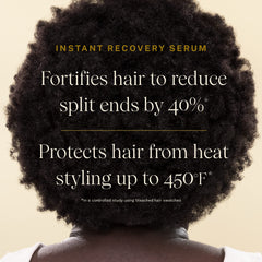 JVN Complete Instant Recovery Hair Serum dispense highlights even distribution during application