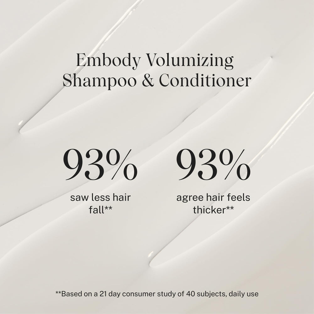 JVN Embody conditioner label close-up showing silicone- and paraben-free formula