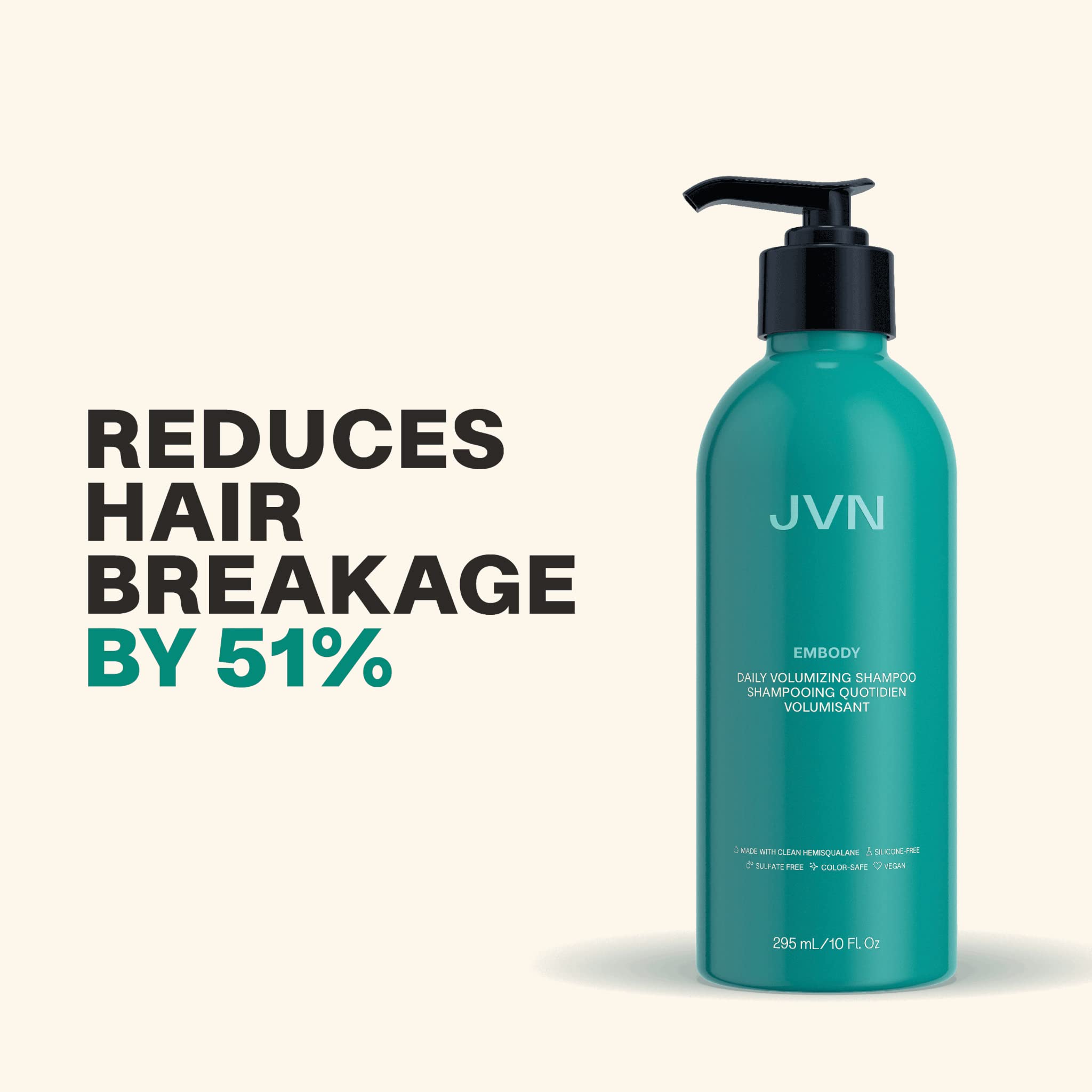 JVN Embody Shampoo science ingredients caffeine and aloe highlight scalp hydration