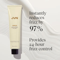 JVN No Heat Complete Air Dry Cream application on damp hair enables on-the-go styling