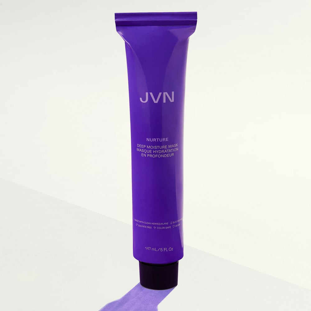 JVN Nurture mask on shelf with other products for cohesive routine.