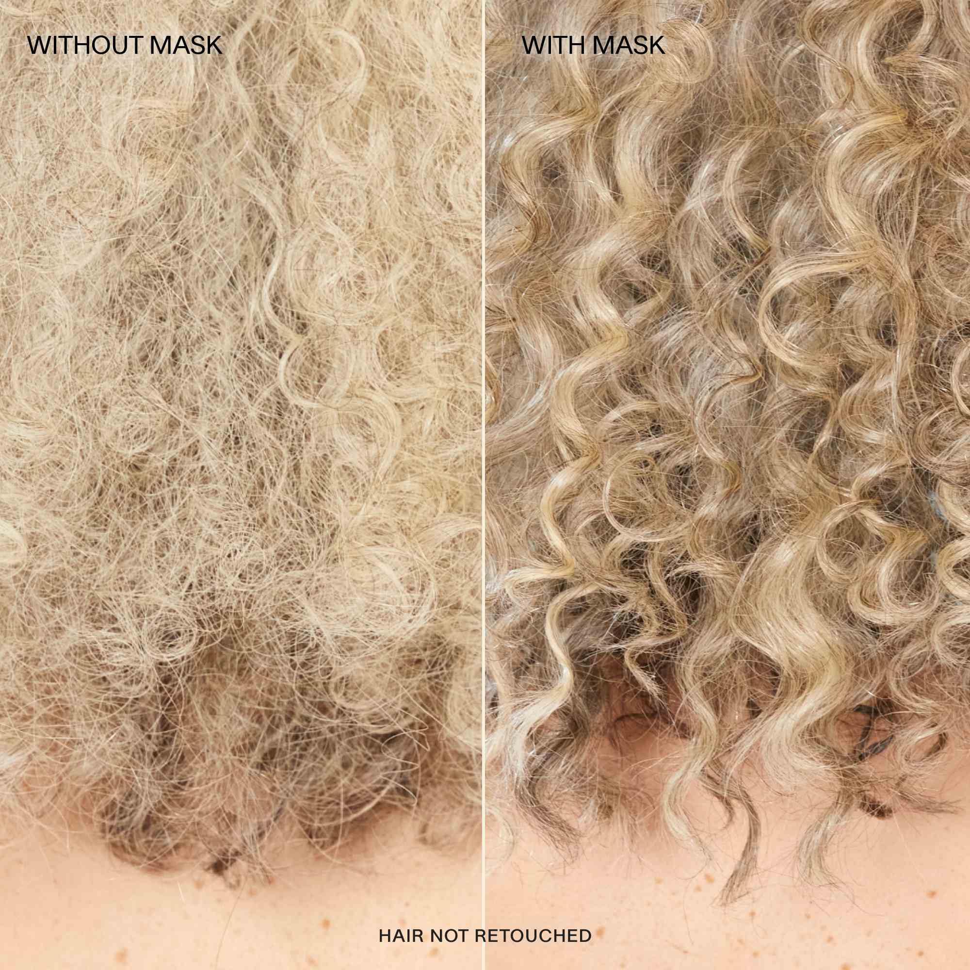 JVN Nurture Mask application demonstrates even distribution through hair.