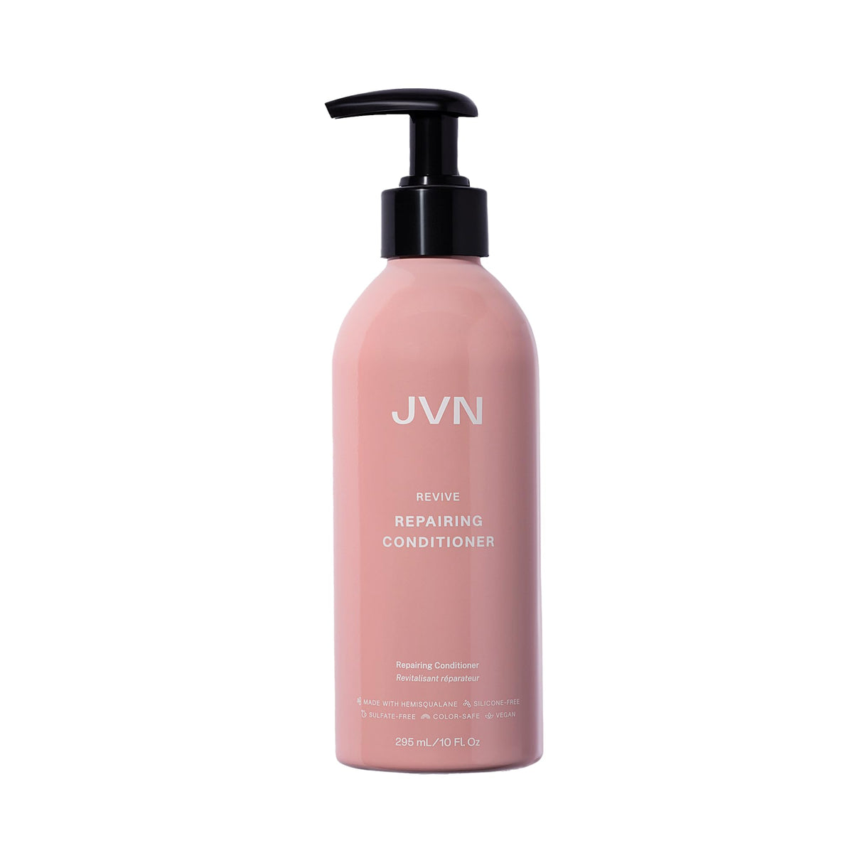 JVN Revive Repairing Conditioner bottle front showing strength for damaged color-treated hair