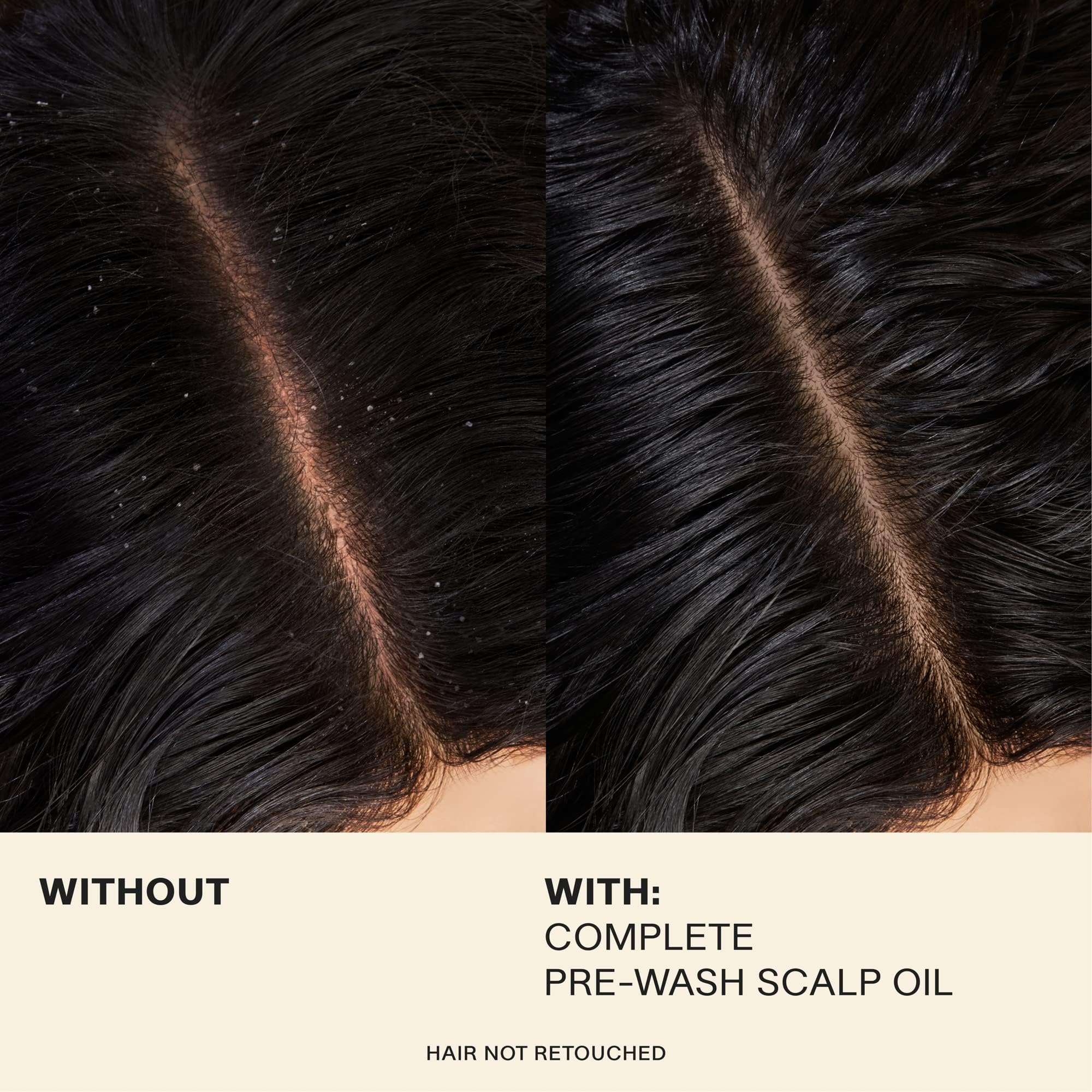 Product label highlights silicone-free formula for lightweight, clean-feel hair