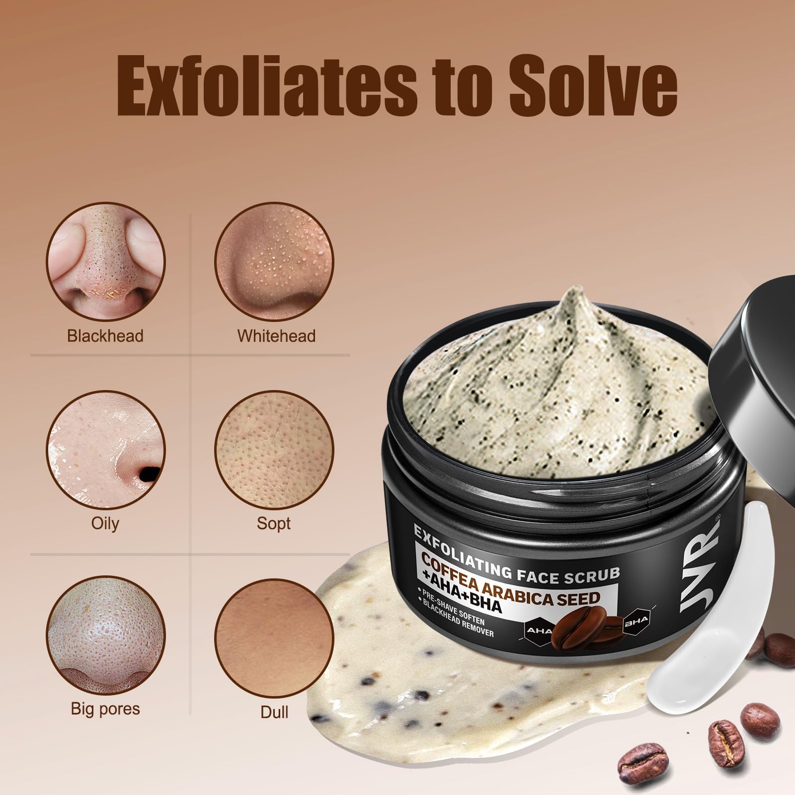 JVR Face Scrub lather application demonstrates pre-shave prep and dirt lifting for smoother shave.